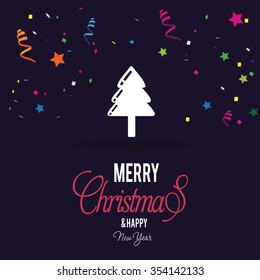 Christmas tree background, Creative Christmas tree Card, Abstract Christmas Tree
