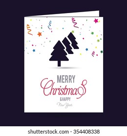 Christmas tree background, Creative Christmas tree Card, Abstract Christmas Tree