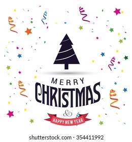 Christmas tree background, Creative Christmas tree Card, Abstract Christmas Tree