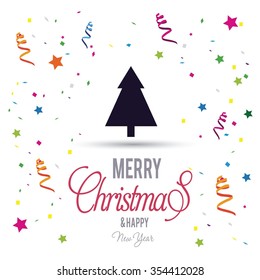 Christmas tree background, Creative Christmas tree Card, Abstract Christmas Tree