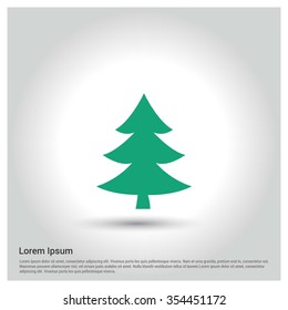 Christmas tree background, Creative Christmas tree Card, Abstract Christmas Tree