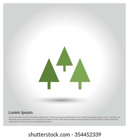 Christmas tree background, Creative Christmas tree Card, Abstract Christmas Tree