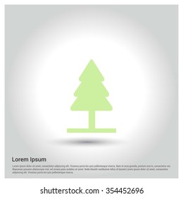 Christmas tree background, Creative Christmas tree Card, Abstract Christmas Tree