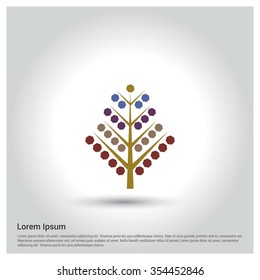 Christmas tree background, Creative Christmas tree Card, Abstract Christmas Tree