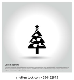 Christmas tree background, Creative Christmas tree Card, Abstract Christmas Tree