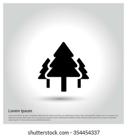 Christmas tree background, Creative Christmas tree Card, Abstract Christmas Tree