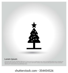 Christmas tree background, Creative Christmas tree Card, Abstract Christmas Tree