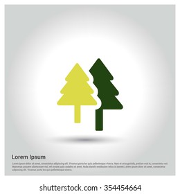 Christmas tree background, Creative Christmas tree Card, Abstract Christmas Tree