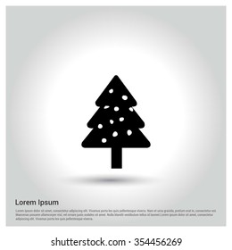 Christmas tree background, Creative Christmas tree Card, Abstract Christmas Tree