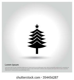 Christmas tree background, Creative Christmas tree Card, Abstract Christmas Tree