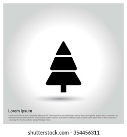 Christmas tree background, Creative Christmas tree Card, Abstract Christmas Tree