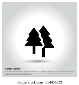 Christmas tree background, Creative Christmas tree Card, Abstract Christmas Tree
