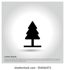 Christmas tree background, Creative Christmas tree Card, Abstract Christmas Tree
