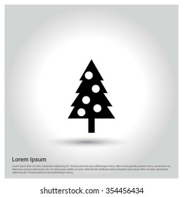 Christmas tree background, Creative Christmas tree Card, Abstract Christmas Tree