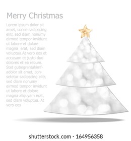 Christmas tree background. Design for holiday cards.Vector EPS 10.
