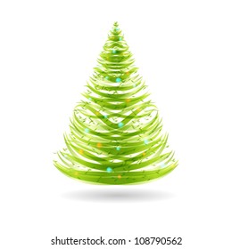 Christmas tree background, EPS 10 vector