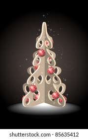 Christmas tree background eps8