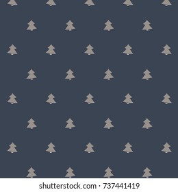 Christmas tree background, hand drawn illustration. 