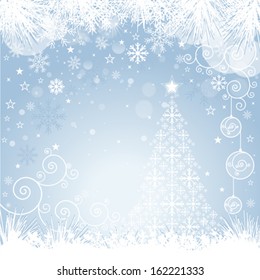 Christmas Tree Background- Illustration