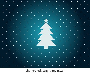 Christmas tree background neon color vector