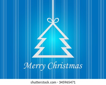 christmas tree background paper blue