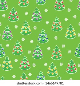christmas tree background pattern snowflake green