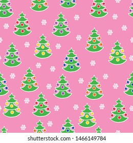 christmas tree background pattern snowflake pink rosa