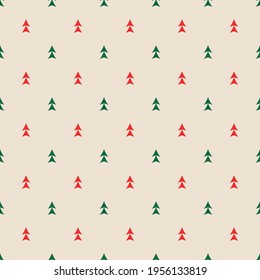 Christmas Tree background seamless pattern vector