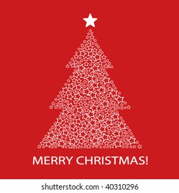 Christmas Tree Background: Stars