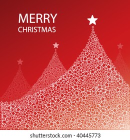Christmas Tree Background: Stars