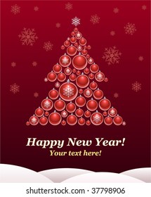 Christmas tree Background (vector)