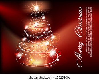 Christmas Tree background Vector illustraiton