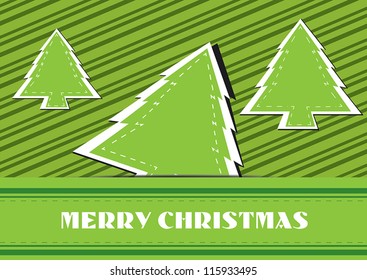 Christmas tree background vector illustration