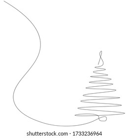 Christmas tree background, vector illustration