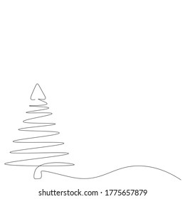 Christmas tree background. Vector illustration	