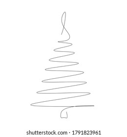 Christmas tree background. Vector illustration