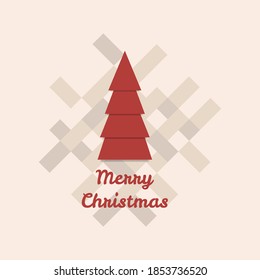 Christmas tree background vector illustration