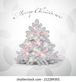 Christmas Tree Background - Vector Illustration, Graphic Design Editable For Your Design