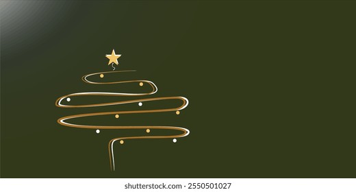 Christmas tree background vector illustration