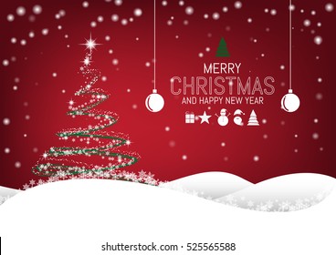 Christmas tree background , vector illustration.