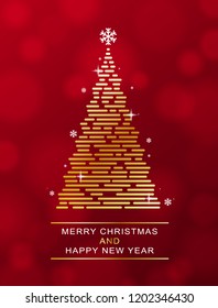 Christmas tree background,Background for Christmas And New Year,Vector.