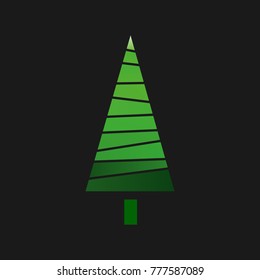 Christmas tree in the background,vector illustration