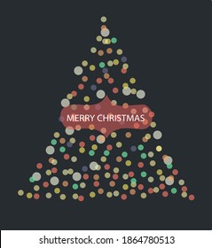 christmas tree, backround lights in the darkness