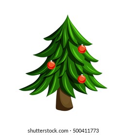 Christmas tree with ball