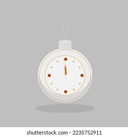 Christmas tree ball as a clock