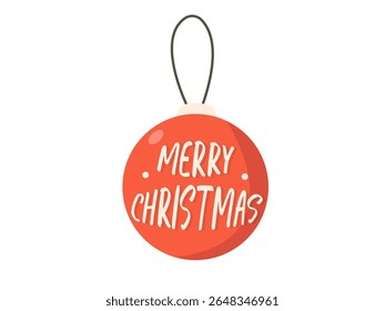 Christmas  tree ball. Christmas tree decorations. Vector illustration