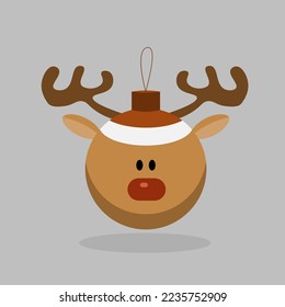 Christmas tree ball as a deer