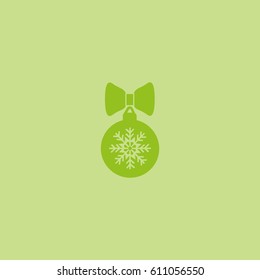 Christmas tree ball, icon