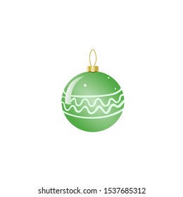 Christmas tree ball vector illustration