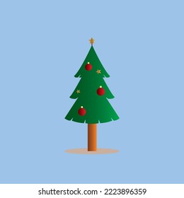 Weihnachtsbaum mit Weihnachtsbällen
